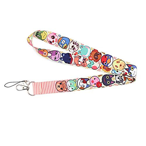Premium Gaming Lanyard Animal Crossing Faces Themed   Hook   Phone String   Keychains or ID Badge Holders