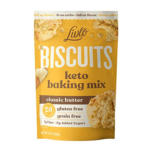 Livlo Keto Biscuit Bread Mix Low Carb Gluten Free Baking Mix 2g Net Carbs Fast Easy and Delicious Keto Friendly Food 10 Servings Classic Butter Biscuits Livlo Keto Biscuit Bread Mix Low Carb Gluten Free Baking Mix 2g Net Carbs Fast Easy and Delicious Keto Friendly Food 10 Servings Classic Butter Biscuits