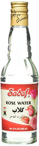 Sadaf Rose Water Glass Bottle  10 fl  oz