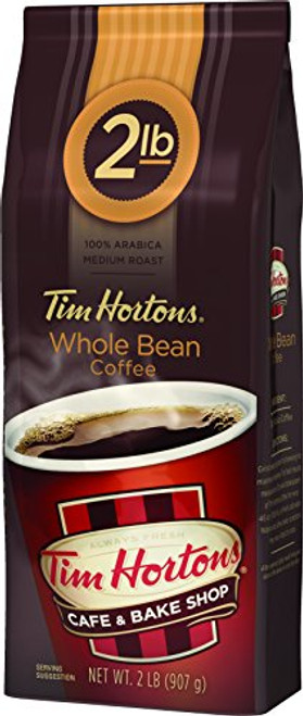 Tim Horton's 100% Arabica Medium Roast, Original Blend, Whole Bean Coffee, 2 pound Bag Tim Horton's 100% Arabica Medium Roast, Original Blend, Whole Bean Coffee, 2 pound Bag