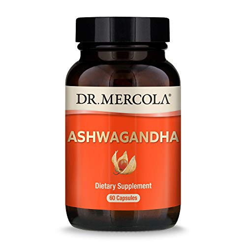 Dr  Mercola  Organic Ashwagandha Capsules  30 Servings  800mg  60 Capsules   Helps Relieve Stress  Immune Support  Non GMO  Soy Free  Gluten Free