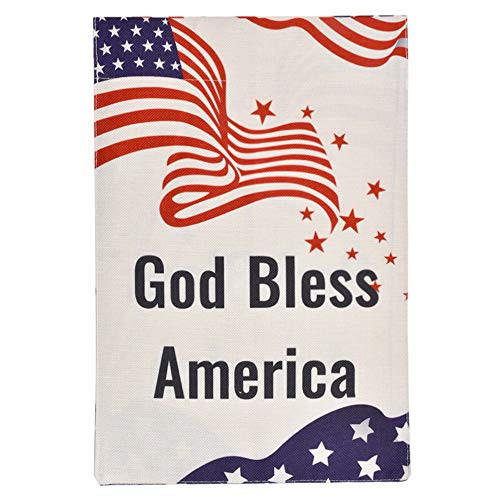 Ushinemi 4th of July Garden Flags  God Bless America Garden Flag  Patriotic Outdoor Yard Independence Day Decorations  Double Sided Burlap  28X40 inch Ushinemi 4th of July Garden Flags  God Bless America Garden Flag  Patriotic Outdoor Yard Independence Day Decorations  Double Sided Burlap  28X40 inch