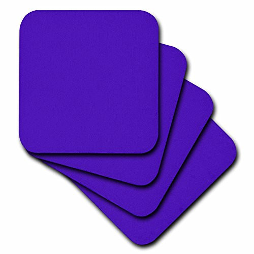 3dRose cst_4125_3 Purple Ceramic Tile Coasters, Set of 4