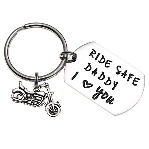 Ride Safe Daddy Keychain Motorcycle Gift Dad Keychain I Love You Daddy Keychains Gift for Dad Motorcycles Keychain Ride Safe Daddy Keychain Motorcycle Gift Dad Keychain I Love You Daddy Keychains Gift for Dad Motorcycles Keychain