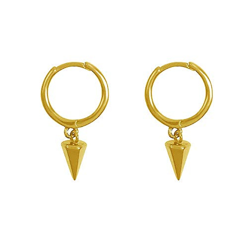 Punk Spike Tiny Dangle Hoop Earrings for Women Girls Men Sterling Silver Charms Hoops Cuff Cartilage Stud Tragus Helix Wrap Minimalist Geometric Earrings Dainty Hypoallergenic Fashion  gold plated Punk Spike Tiny Dangle Hoop Earrings for Women Girls Men Sterling Silver Charms Hoops Cuff Cartilage Stud Tragus Helix Wrap Minimalist Geometric Earrings Dainty Hypoallergenic Fashion  gold plated