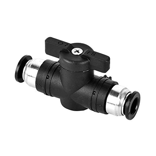 Beduan Pneumatic Ball Valve  5 16  x 5 16  OD Push to Connect Fitting Air Flow Control Valve Straight Quick Connect Union