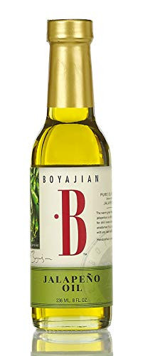 Boyajian 8 Ounce 100 Pure Jalapeño Olive Oil