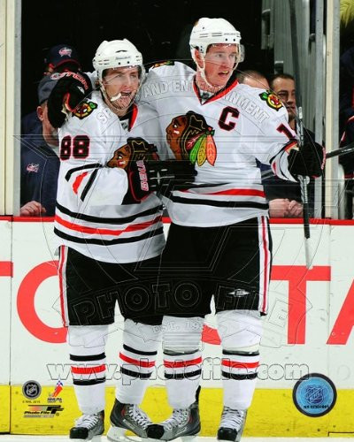 NHL Patrick Kane Jonathan Toews Chicago Blackhawks Action Photo 8x102