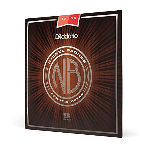 D Addario Nickel Bronze Acoustic Guitar Strings  Medium  13 56