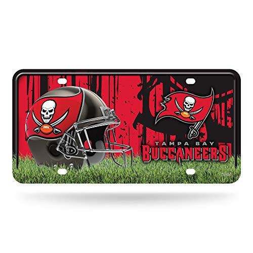 NFL Rico Industries Metal License Plate Tag Tampa Bay Buccaneers Team Color 6 x 11 5 inches NFL Rico Industries Metal License Plate Tag Tampa Bay Buccaneers Team Color 6 x 11 5 inches