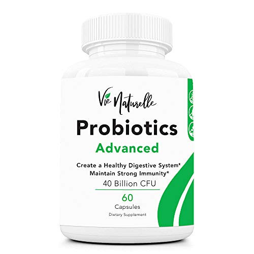 Acidophilus Probiotics for Women  Men  and Kids   40 Billion Vegan Friendly Lactobacillus and Bifidobacterium Daily Probiotic Supplement for Weight Loss and Gut Health   60 Capsules