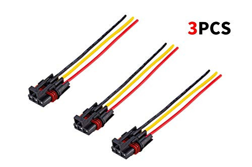 Lesiyou 3 Pieces Pulse Power Plug Connector General Bus Bar Power Harness Pigtail Connector for 2018 2020 Polaris Ranger XP 1000   RS1  14 Gauge