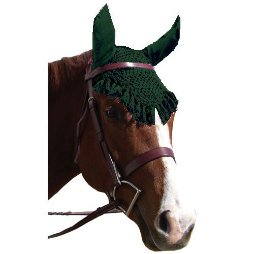 Intrepid International Fancy Ear Nets for Horses  Hunter Green