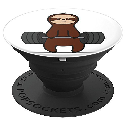 Funny Sloth Workout Deadlift Powerlift PopSockets Grip and Stand for Phones and Tablets Funny Sloth Workout Deadlift Powerlift PopSockets Grip and Stand for Phones and Tablets