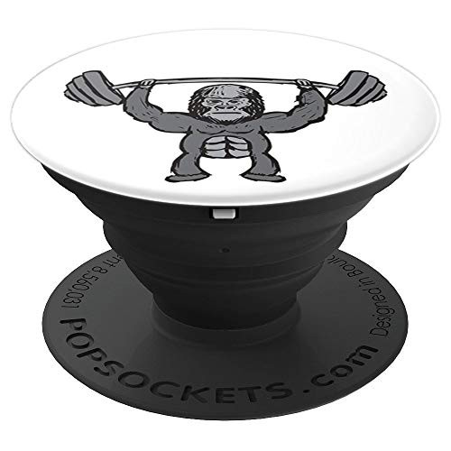 Gorilla Lifting Weights Weightlifting Barbell Gift Funny Ape PopSockets Grip and Stand for Phones and Tablets Gorilla Lifting Weights Weightlifting Barbell Gift Funny Ape PopSockets Grip and Stand for Phones and Tablets
