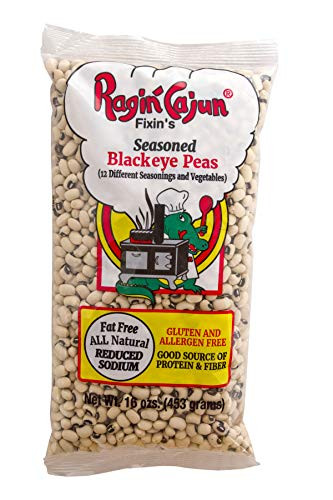 Seasoned Blackeyed Peas 16 oz Ragin  Cajun