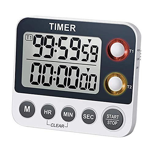 Digital Kitchen Timer  Large Display Cooking Timer with Magnetic  Countdown Timer   Count up Stopwatch for Grill  Study  Workout  for Teachers  Kids