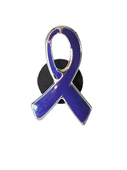 12 Purple Ribbon Awareness Tac Lapel Pins   Lupus  Alzheimers  Domestic Violence  Pancreatic Cancer Awareness Pins