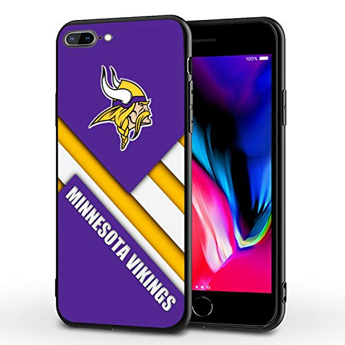MFIRE iPhone 7 Plus Case iPhone 8 Plus Case Slim Fit Shell Hard Plastic Soft Edge Full Protective Cover Cases  Vikings MIN