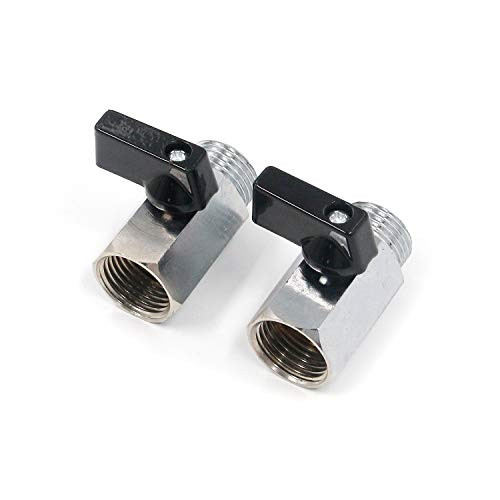 Tulead 1 2  NPT Male to Female Mini Valve Brass Ball Valve Water Shut off Valve Cut Valve with Polishing Chrome