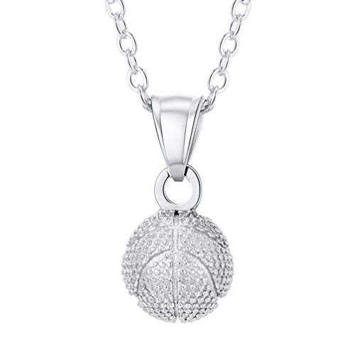 PROSTEEL Basketball Charm Necklace Stainless Steel Pendant Chain Sport Jewelry Men Women Girl Lady Lovers Players Gift PROSTEEL Basketball Charm Necklace Stainless Steel Pendant Chain Sport Jewelry Men Women Girl Lady Lovers Players Gift