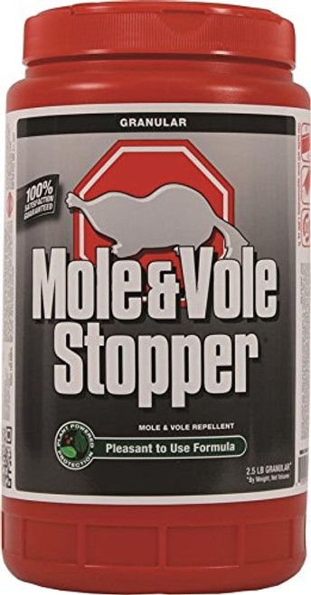 Messina MV-G-001 Mole & Vole Stopper Granular Repellent Shaker Jug, 2.5 lb