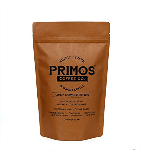 Single Origin Specialty Coffee  Medium Grind  Primos Coffee Co  Medium Roast  12 Oz
