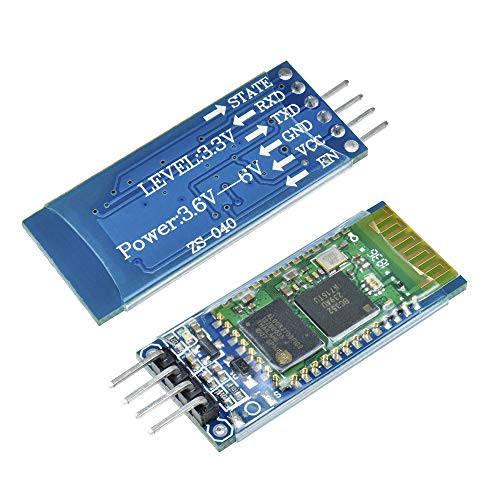 Aideepen 2PCS HC 06 RS232 Wireless Serial 4 Pin Bluetooth RF Transceiver Module Support Slave and Master Mode for Arduino