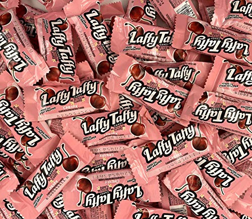 Sunny Island Wonka Laffy Taffy Cherry Candy Chews  Fun Size   2 Pounds Bag