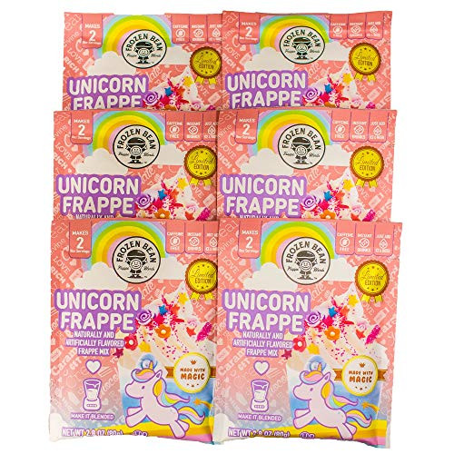 Frozen Bean  Unicorn Frappe Mix  6 Packets  12 Servings