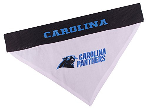 NFL Dog Bandana   Carolina Panthers Reversible PET Bandana  2 Sided Sports Bandana with a Premium Embroidery Team Logo  Small Medium    2 Sizes   32 NFL Teams Available NFL Dog Bandana   Carolina Panthers Reversible PET Bandana  2 Sided Sports Bandana with a Premium Embroidery Team Logo  Small Medium    2 Sizes   32 NFL Teams Available