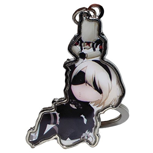 GB Arts Nier Automata Keychain Pendant  2b   PoD