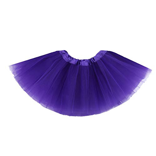 Baby Tutu Skirt  Infant Tutus  5 Layers Tulle Dress Up for Baby Girls   Toddlers Dark Purple