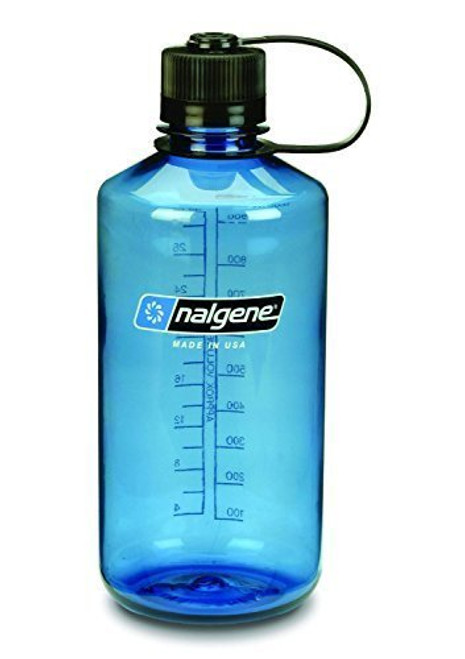 NALGENE Tritan 1-Quart Narrow Mouth BPA-Free Water Bottle (Slate Blue Set of 2)