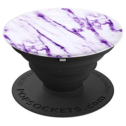 PopSockets Elegant Purple and White Marble PopSockets Grip and Stand for Phones and Tablets PopSockets Elegant Purple and White Marble PopSockets Grip and Stand for Phones and Tablets