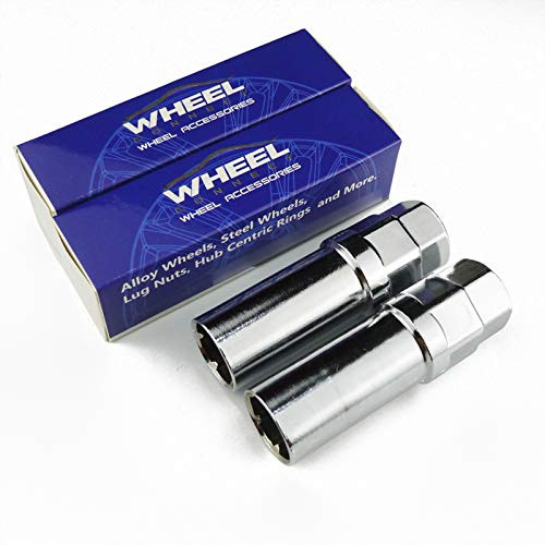 WHEEL CONNECT Lug Nuts Key  for Spline Drive Lug Nuts and Bolts  6 Points Spline Lug Nuts Socket?19 mm  3 4    21 mm  13 16  Hex  Chrome Finish Pack of 2