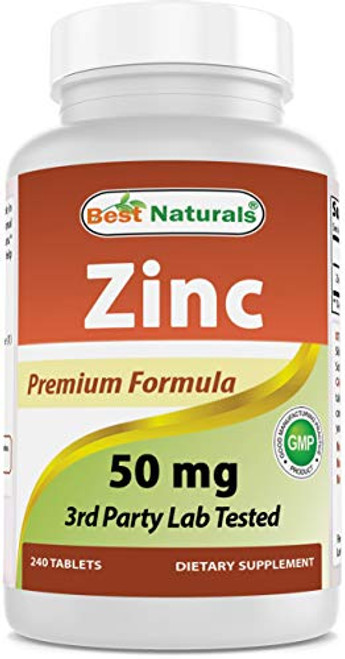 Best Naturals Zinc Supplement as Zinc Gluconate 50mg 240 Tablets Immune Support Best Naturals Zinc Supplement as Zinc Gluconate 50mg 240 Tablets Immune Support