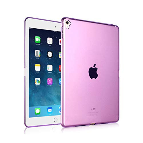 iCoverCase Compatible with iPad Pro 12 9 Case  Ultra Thin Silicone Back Cover Clear Plain Soft TPU Gel Rubber Skin Case Protector Shell for iPad Pro 12 9  2015 2017   Purple
