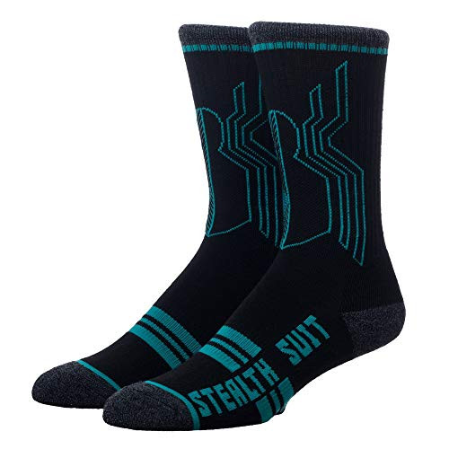 Marvel Spider Man  Far From Home Stealth Suit Athletic Crew Socks