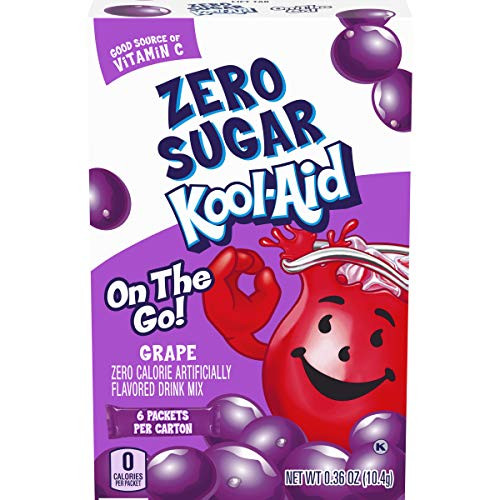 Kool Aid Grape Sugar Free Powdered Drink Mix  0 36 Oz  Pack of 12