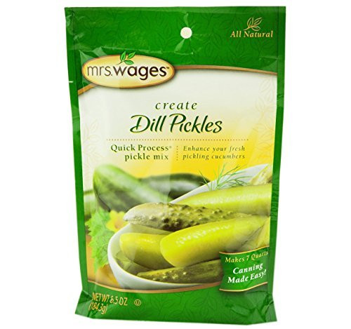 Mrs Wages Dill Pickle Canning Seasoning Mix 6 5 Oz Pouch Pack of 2 Mrs Wages Dill Pickle Canning Seasoning Mix 6 5 Oz Pouch Pack of 2