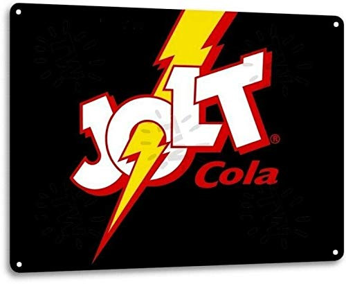 SRongmao Jolt Cola Logo Pop Cola Soda Store Advertising Retro Wall Decor Metal Tin Sign 8x12in SRongmao Jolt Cola Logo Pop Cola Soda Store Advertising Retro Wall Decor Metal Tin Sign 8x12in