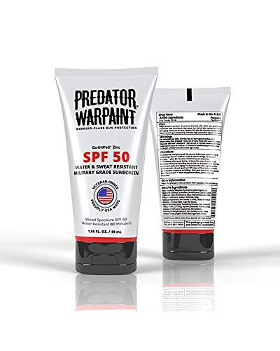 Predator Warpaint Tinted Mineral Sunscreen 1 65oz   Zinc Oxide  Reef Safe  Water Resistant  Broad Spectrum  Daily Use  Safe for Sensitive Skin