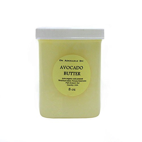 Avocado Butter Pure Organic Refined Raw by Dr Adorable 8 Oz