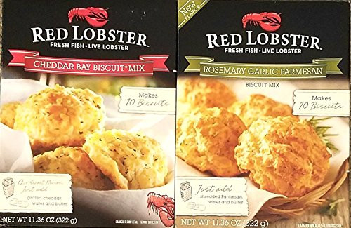 Variety Pack of 2 Red Lobster Biscuit Mixes   Cheddar Bay   Rosemary Garlic Parmesan