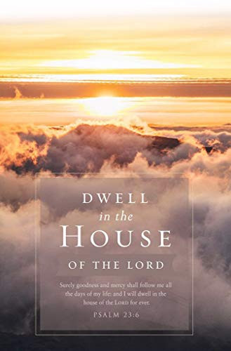 Funeral Bulletin   Dwell In the House of the Lord    KJV    Package of 100
