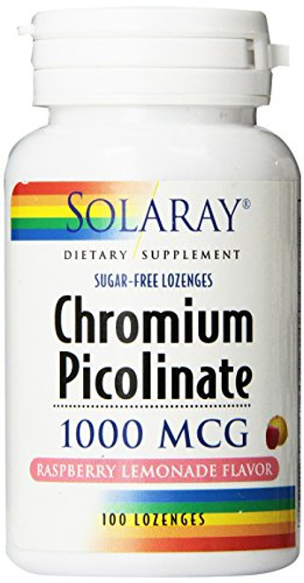 Solaray Chromium Picolinate Lozenges 1000mcg    100 Count