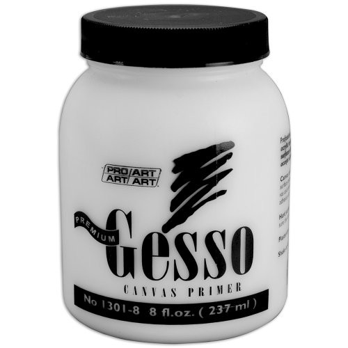 Pro Art 8 Ounce Premium Gesso Canvas Primer