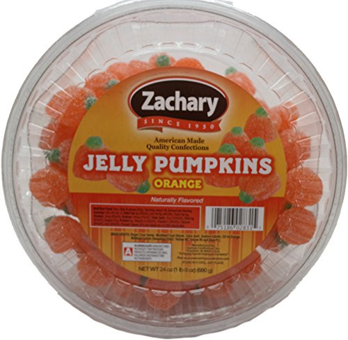 Zachary Jelly Pumpkins Orange Candy  24 Ounce