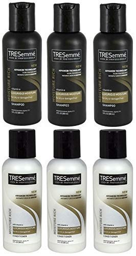 TRESemme Moisture Rich Shampoo   Conditioner  3 Fl  Oz  Travel Size  3 Duo Sets